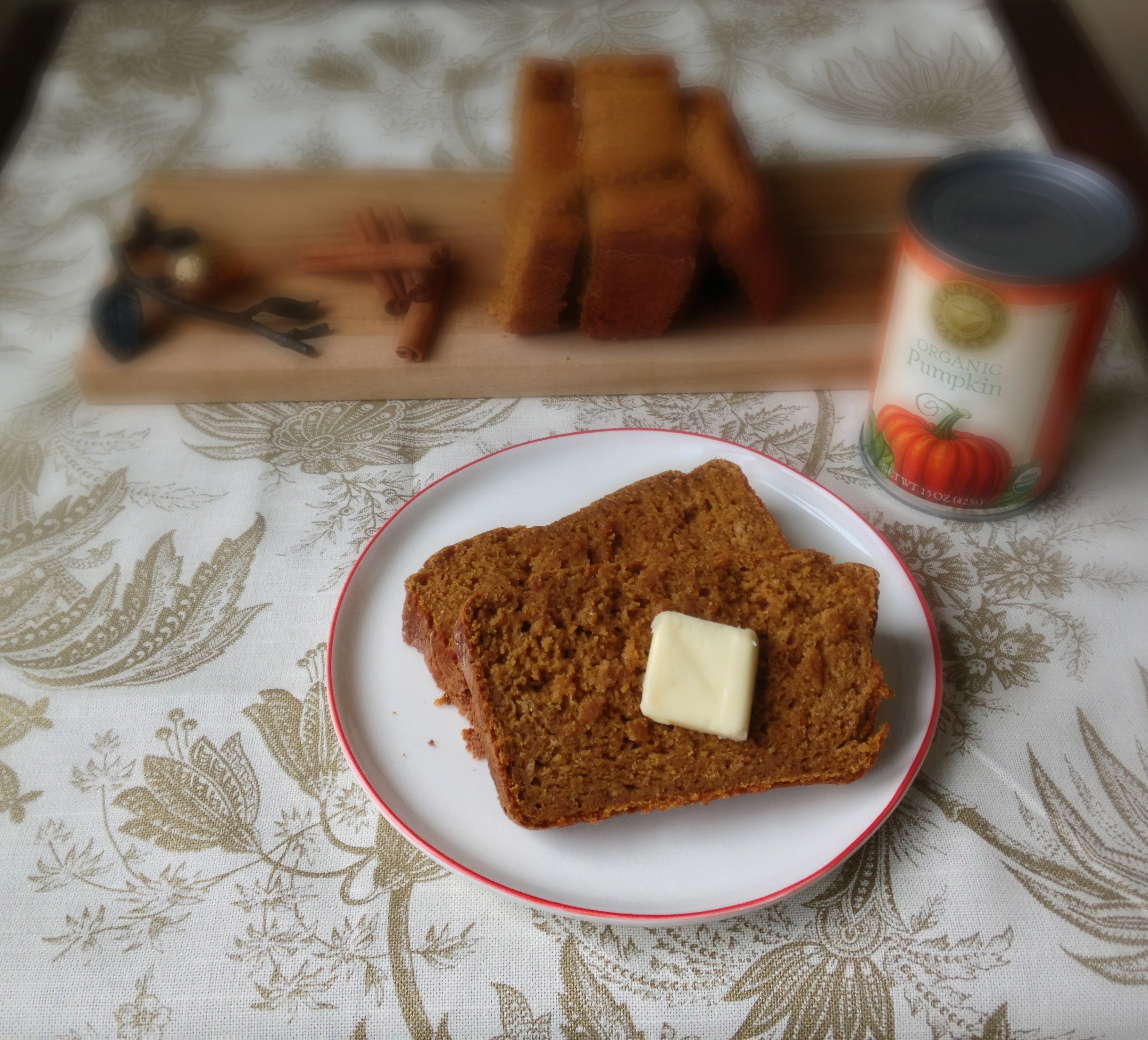 Pumpkin Yogurt Bread - skinny, healthy, and delicious! | ChezCateyLou.com