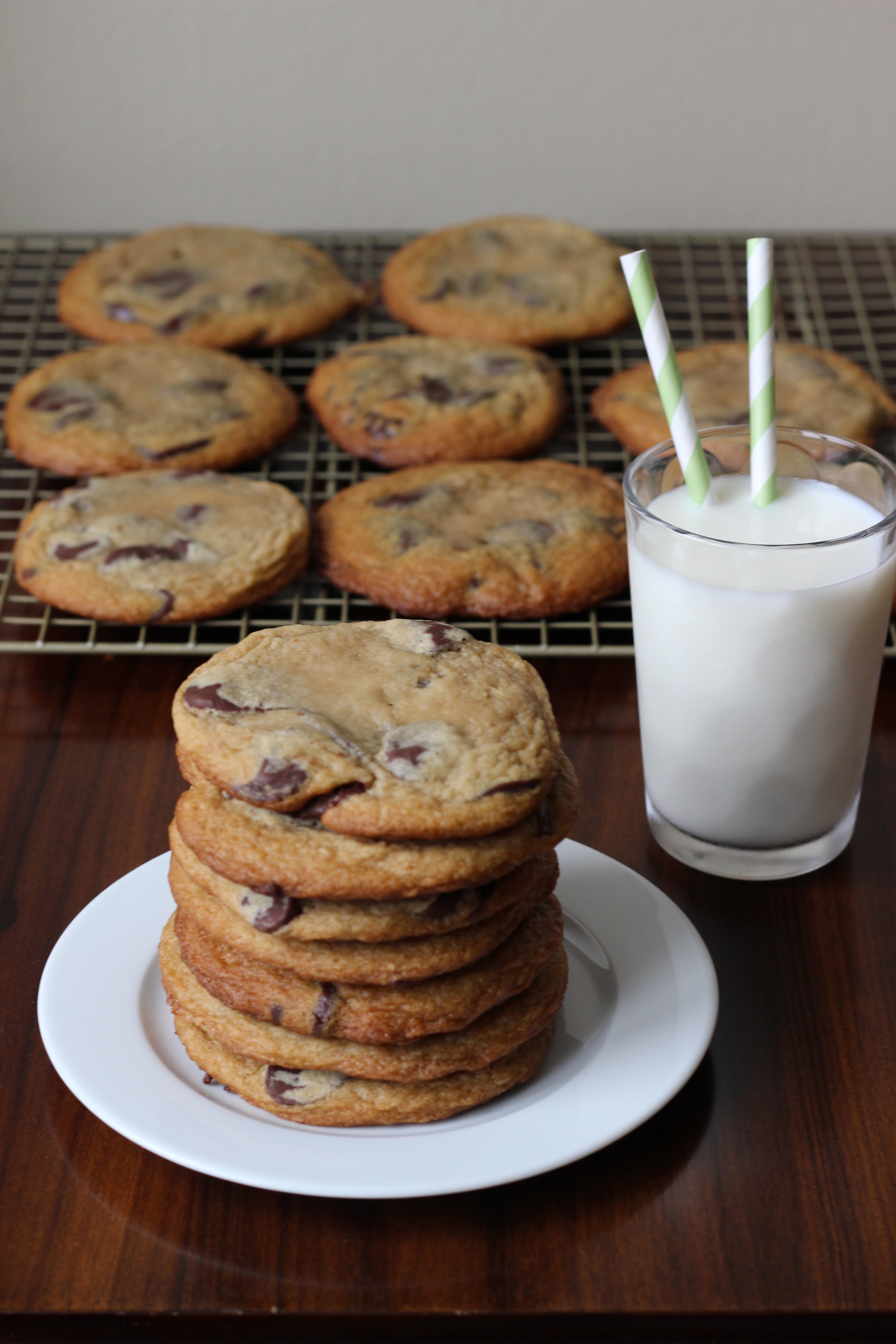 Chocolate Chip Cookies made with Cream Cheese - Chez CateyLou